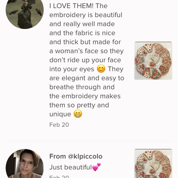 Embroidery Face Masks - Picture 16 of 16